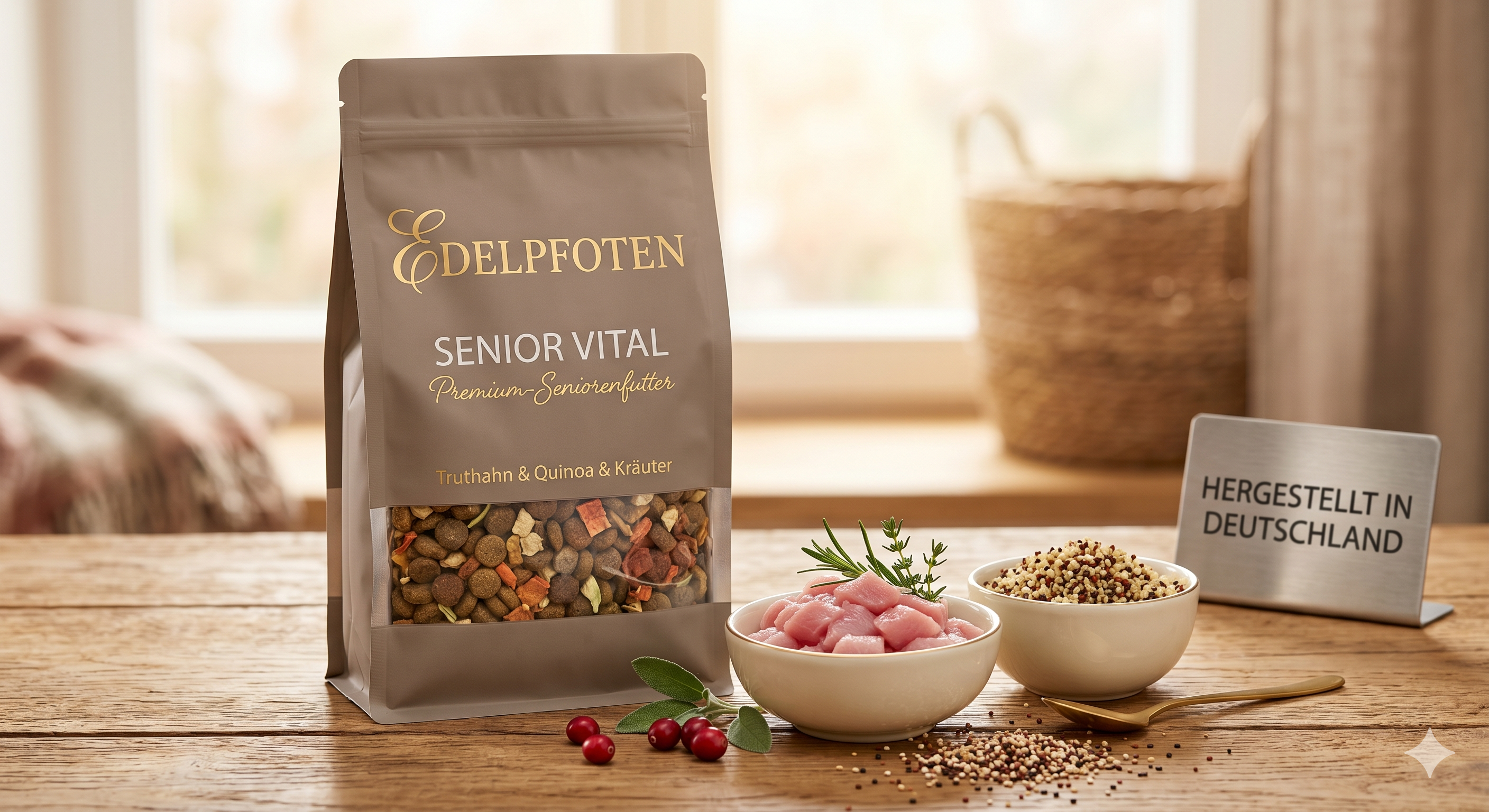 von Rudon Senior Vital – Premium Seniorenfutter mit Truthahn und Quinoa